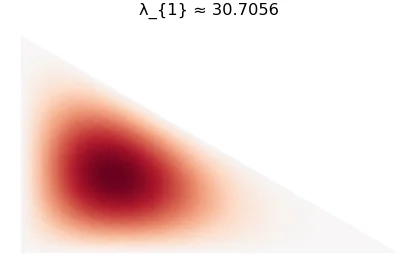 30-60-90 triangle, dirichlet, focused mode