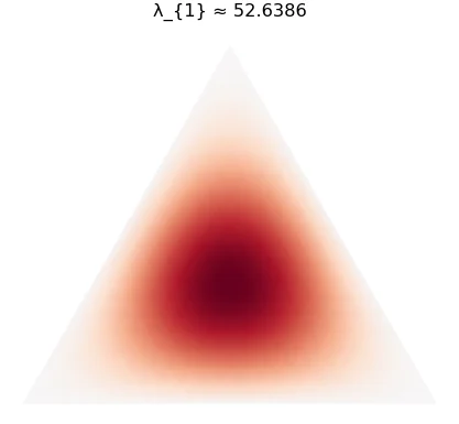 Equilateral triangle, dirichlet, focused mode